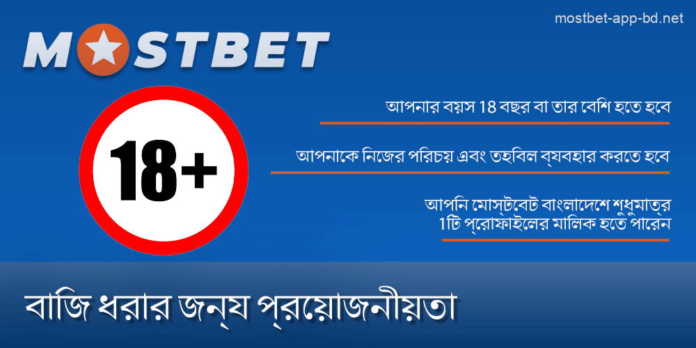 Mostbet অ্যাপে খেলোয়াড়দের নিবন্ধন করার জন্য বিধিনিষেধ